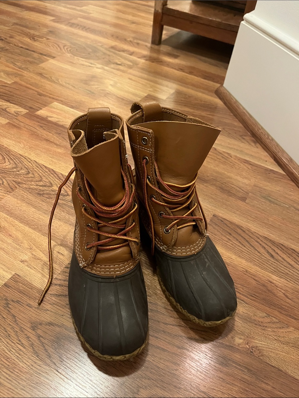 L.L. Bean Brown Leather & Black Rubber Women’s Winter Boots